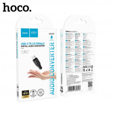 Аудио переходник Type-C(AM)-Jack3,5(AF) HOCO UPA35 Black