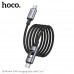 Кабель USB-C/USB-C HOCO U144 Black 1.2м, 3,0А, 60W, нейлон  (зарядка ноутбуков мощностью 60 Вт и мобильных телефонов током 3 А)