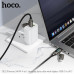 Кабель USB-A+USB-C/Lightning HOCO U152 1.2м, 4 в 1, 240W, шнуровой, Black (Цифровой дисплей, поддерживает зарядку PD3.1 мощностью 240 Вт (48 В/5 А); разъем A-C поддерживает зарядку мощностью 60 Вт (20 В/3 А); разъем C-L поддерживает быструю зарядку Apple 