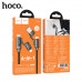 Кабель USB-A+USB-C/Lightning HOCO U152 1.2м, 4 в 1, 240W, шнуровой, Black (Цифровой дисплей, поддерживает зарядку PD3.1 мощностью 240 Вт (48 В/5 А); разъем A-C поддерживает зарядку мощностью 60 Вт (20 В/3 А); разъем C-L поддерживает быструю зарядку Apple 