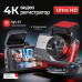 видеорегистратор FaizFull GUARDIAN 12  (Wi-Fi 2,4 ГГц, перед.камера 4K 3840х2160, задняя камера 2K 2560х1440, угол обзора 170 гр, видео 4К+2К, AVI, G-сенсор, запись цикл-кая, непрерывная, динамик встроенный, дисплей 3, карта до 128Гб)