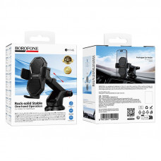 Держатель телефона BOROFONE BH146 Black на панель/стекло (Размер: 156х68х111 мм; для мобильных телефонов с диагональю экрана 4,5-7 дюймов (диапазон ширины зажима: 60-90 мм), сферы применения: центральная консоль автомобиля) Держатель телефона BOROFONE BH146 Black на панель/стекло (Размер: 156х68х111 мм; для мобильных телефонов с диагональю экрана 4,5-7 дюймов (диапазон ширины зажима: 60-90 мм), сферы применения: центральная консоль автомобиля)