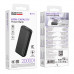 Внешний аккумулятор 20000 mAh Borofone BJ90A Black (CCC) Емкость: 20000 мАч 37 Втч; Номинальная емкость: 10600 мАч  Вход: Micro/Type-C: 5 В/2,1 А Выход: USB1/USB2: 5 В/2,1 А; Общая выходная мощность: 5 В/2,1 А Дисплей: Светодиодный индикатор уровня заряда