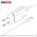 СЗУ-USB Type-C BOROFONE BAS91A 1м,   22.5W  White (QC/FCP/SCP/AFC)