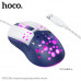 Мышь проводная игровая HOCO GM51 Sky luminous White/Blue (размер: 122х68х40 мм; длина провода: 1,5 м, производитель: Ernst; Чип: A603EP, значение DPI: 1200/1800/2400/3600 (совпадает со значением CPI), количество кнопок: 6)