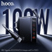 СЗУ-USB-3USB-C (Type-C)-Type-C HOCO N85  2м, PD100W+QC3.0, Black (Выходная мощность: USB-C1/C2/C3: 100 Вт (PD/QC/FCC/AFC); USB-A: 18 Вт (QC/FCP/AFC); C1+C2/C3/A: 65 Вт + 30 Вт / 30 Вт / 18 Вт; C1/C2+C3/A: 65 Вт / 65 Вт + 30 Вт / 18 Вт; C3+A: 5 В / 3 А; C1