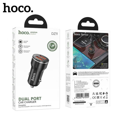АЗУ 2USB HOCO DZ11 2.4 A, Black