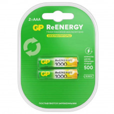 Аккумулятор GP R03 (1000mAh) BL2 Пластик ReENERGY (2/10/)