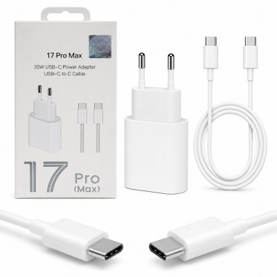 СЗУ-USB-C (Type-C)-Type-C IP 17 PRO MAX 1м, 35W=35W, Original  АКЦИЯ!!! Кратно 3 шт!