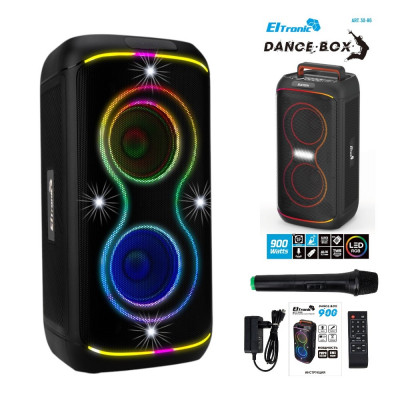 Активная напольная колонка 06 (30-86 DANCE BOX 900) динамик 2шт/6.5 ELTRONIC с TWS (черная)