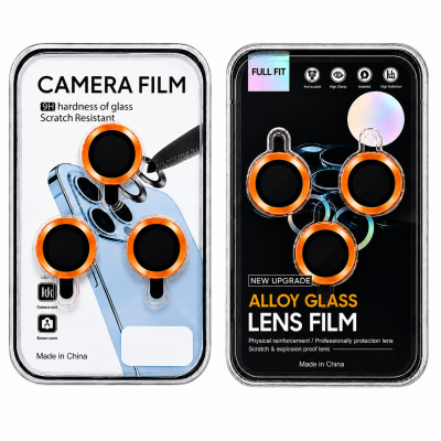 Защитные линзы для камеры iP 17 Pro/ 17 Pro Max Full Fit, цвет Orange