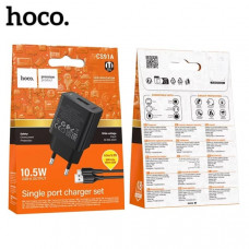 СЗУ-USB Micro HOCO CS91A 1м, 2.1A, Black  АКЦИЯ!!! Кратно 10 шт!