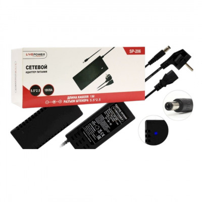 Блок питания Live Power SP-206 10V/8A штекер 5,5х2,5