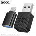 Bluetooth ресивер + адаптер HOCO HU3 Black Подключите ресивер через USB порт авто или через адаптор Type-C и подключите мобильный телефон с помощью BT,