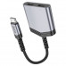OTG переходник HOCO LS40 Type-C to 2Type-C 15см, PD 27 Grey