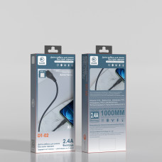 Кабель Type-C MARK DT-02 1м 2А Black