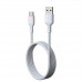 Кабель Type-C MARK WS2 1м, 3А 120W White,быстрая зарядка