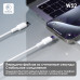 Кабель USB-C/USB-C MARK WS2 1м. 3А. 120w White