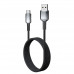 Кабель Type-C MARK WS3 1м, 3А, 120W Black