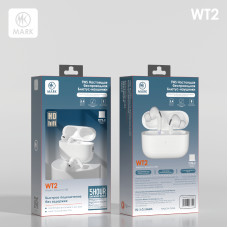 Гарнитура вакуумная Bluetooth MARK WT2 White