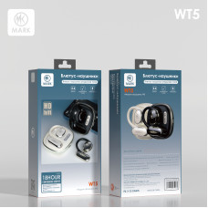 Гарнитура вкладыши Bluetooth MARK WT5 Black ВТ 5,4 зарядка 1ч. время работы до 18ч. режим ожидания до 60дн.