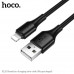 Кабель Lightning HOCO X120 1м, 2.4A, ПВХ, Black В БЛИСТЕРЕ