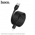 Кабель Lightning HOCO X120 1м, 2.4A, ПВХ, Black В БЛИСТЕРЕ