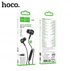 Гарнитура вакуумная HOCO M120, аудио разъем Type-C, Black
