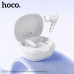 Гарнитура вакуумная Bluetooth HOCO EQ100 Тranslation (с ИИ) White  Время работы: 7 ч. Аккумулятор кейса: 320 mAh. Аккумулятор наушников: 30 mAh. Режим ожидания: 180 ч. Версия Bluetooth: 5.4.