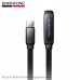 Кабель USB-C Lightning Borofoe BX126 1м, 30W, ПВХ, Black угловой