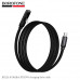 Кабель USB-C Lightning Borofoe BX126 1м, 30W, ПВХ, Black угловой