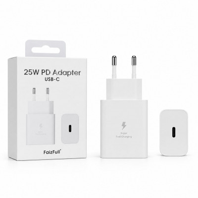 СЗУ-USB-C FaizFull FC232PD25W, White