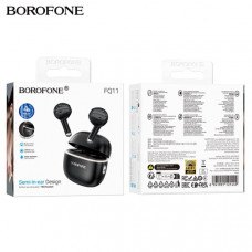 Гарнитура вкладыши Bluetooth Borofone FQ11 Black. АКЦИЯ!!! Кратно 3 шт!