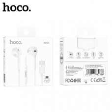 Наушники вкладыши HOCO M101 Crystal joy, аудио разъем Type-C, White АКЦИЯ!!! КРАТНО 5 шт!