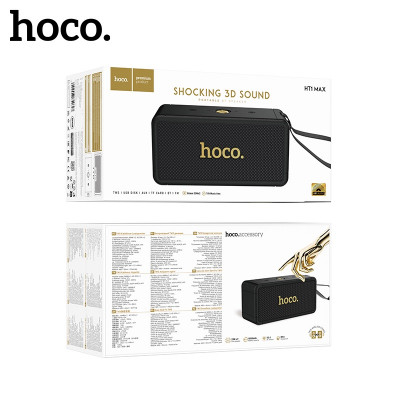 Портативная колонка Hoco HT1 Max  Black  АКЦИЯ!!! Кратно 2 шт!