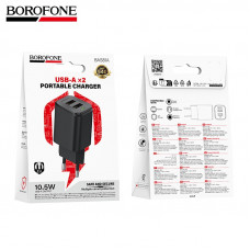 СЗУ-2USB Lightning BOROFONE BAS81A 1м, 2.1A, 10.5W, Black АКЦИЯ!!! Кратно 10 шт!