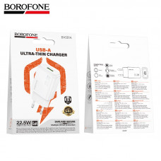 СЗУ-USB BOROFONE BAS91A  22.5W, White АКЦИЯ!!! кратно 20 шт!