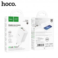 СЗУ-USB-2 USB-C Hoco C126A PD 40W+ 18W, White АКЦИЯ!!! кратно 2 шт!