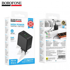 СЗУ-USB-USB-C BOROFONE BAS16A PD45W Black. АКЦИЯ!!! кратно 2 шт!