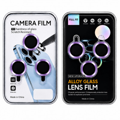 Защитные линзы для камеры iP 14 Pro Max Full Fit, цвет Viola