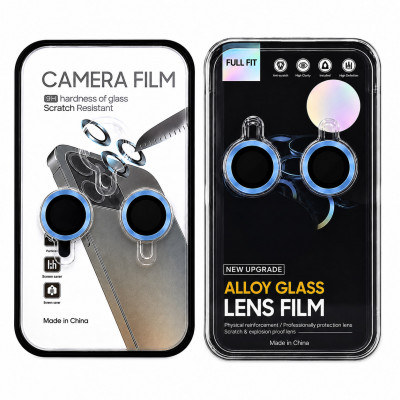 Защитные линзы для камеры iP 14/14 Plus Full Fit, цвет Blue