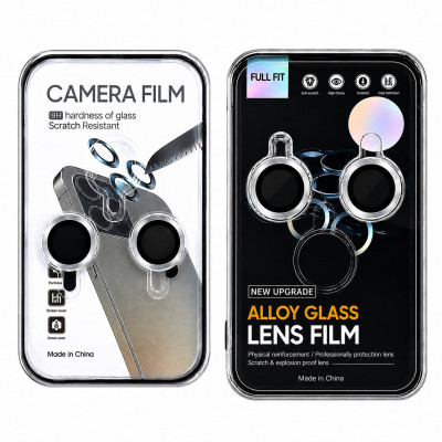 Защитные линзы для камеры iP 15/15 Plus Full Fit, цвет Silver