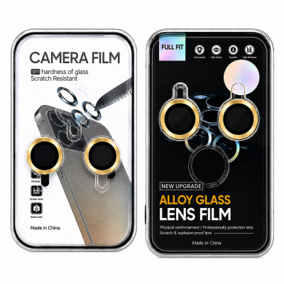 Защитные линзы для камеры iP 15/15 Plus Full Fit, цвет Gold