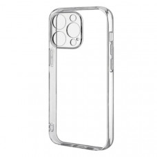 Чехол силиконовый iP 16 Pro Max прозрачный Clear Case 2.0mm, закрытая камера