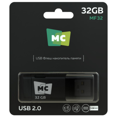 USB флеш-диск MF32 2.0 32Гб More Choice Black