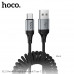 Кабель Type-C HOCO X121  1,5м, 3A, плетеный, Black