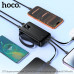 Внешний аккумулятор 20000 mAh HOCO J173 22.5W+PD20W+QC3.0 Black с 4 кабелями (USB-A/USB-C cable/Micro cable/Lightning) цифровой дисплей, 2 фонарика