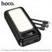 Внешний аккумулятор 20000 mAh HOCO J177 22,5W+PD20W+QC3.0 Black с  кабелями (USB-A/USB-C/Lightning) цифровой дисплей, 1 фонарика