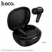 Гарнитура вакуумная Bluetooth HOCO EQ100 Тranslation  Black (с ИИ) Время работы: 7 ч. Аккумулятор кейса: 320 mAh. Аккумулятор наушников: 30 mAh. Режим ожидания: 180 ч. Версия Bluetooth: 5.4.
