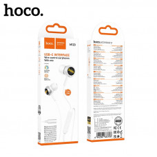 Гарнитура вакуумная HOCO M120, аудио разъем Type-C, White
